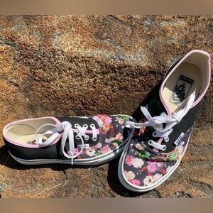 EUC RARE🔥 VANS Authentic Custom Snake Floral Sz 7 Shoes Skateboarding